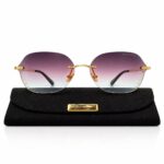عینک آفتابی زنانه فریم‌لس مدل Bvlgari - تصویر 2