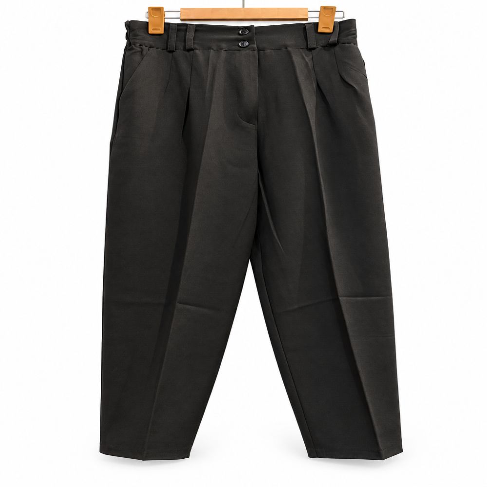 Double-crepe mom-style trousers (1) شلوار کرپ دبل مام استایل - تصویر 1